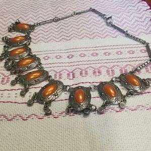 Vintage orange necklace